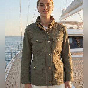 L.L.Bean Signature Field Spring Jacket – Olive Utility Jacket - XS/S